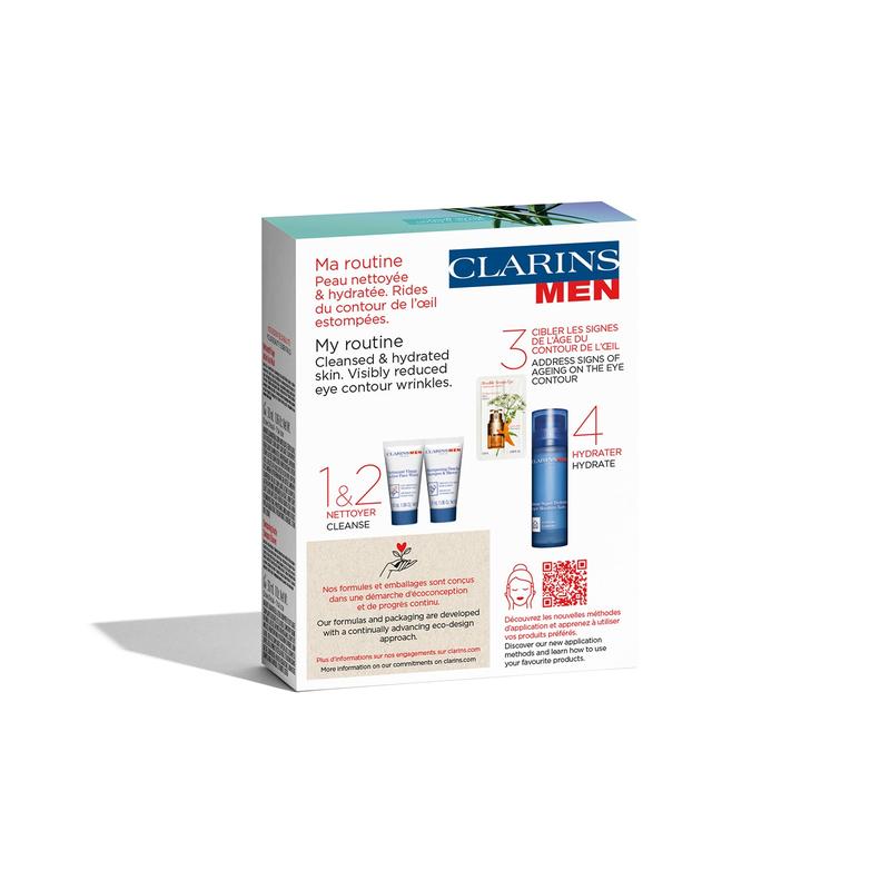 Clarins Mens Hydration Essentials Set 4pcs