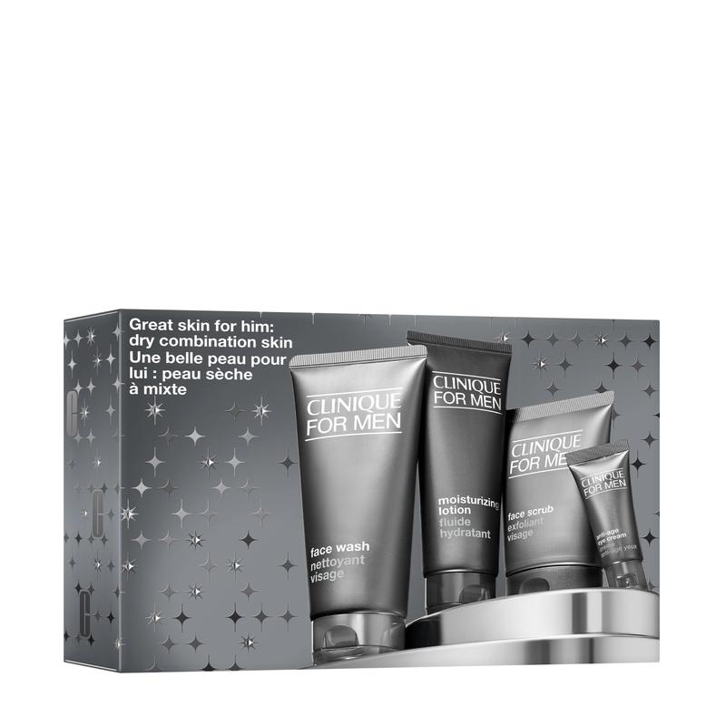 Clinique Great Skin For Him: Dry Combination Set 4pcs
