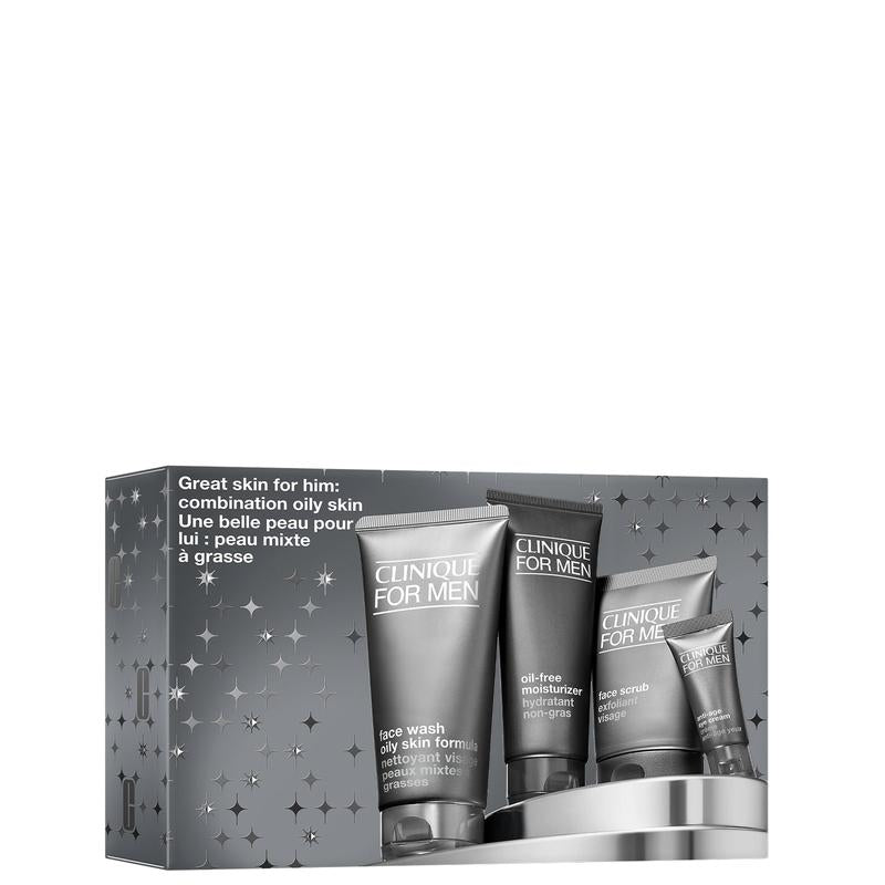 Clinique Great Skin For Him: Oily Combination Set 4pcs