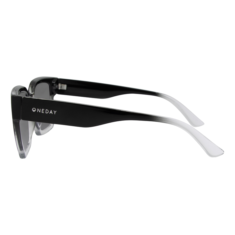 OneDay Rhodes Sunglasses Black Clear Smoke
