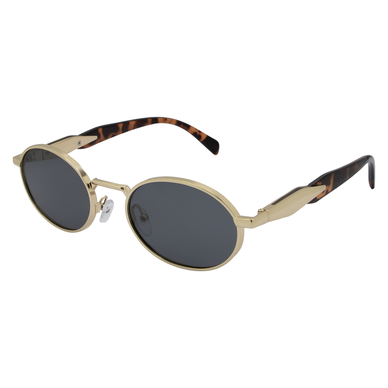OneDay Brooklyn Polarised Sunglasses Gold Smoke