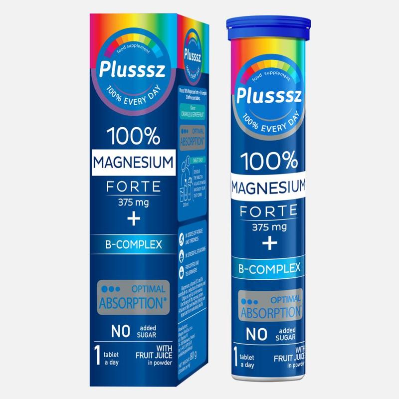 Plusssz Magnesium Forte Effervescent Tablets 20pk