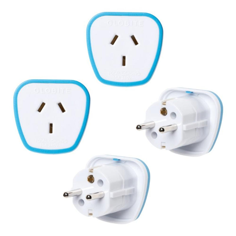 Globite Outbound Europe Travel Adaptor 2pk