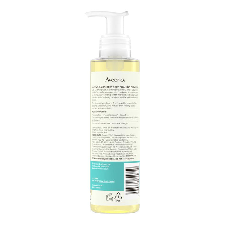 Aveeno Calm Restore Foaming Cleanser 200ml