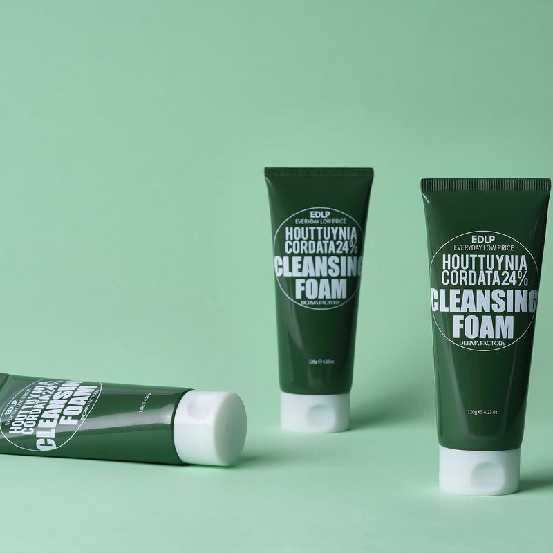 Derma Factory EDLP Houttuynia Cordata 24% Cleansing Foam 120g
