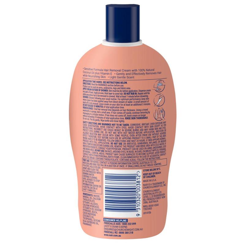 Nair Hair Removal Shower Cream with Coconut 375g
