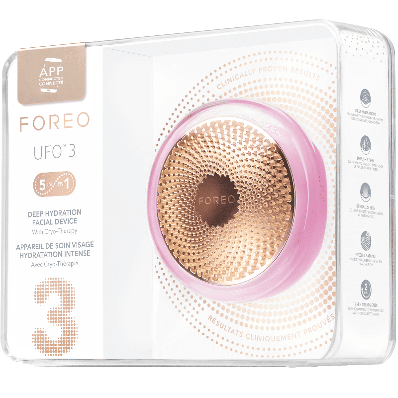 FOREO UFO 3 Smart LED Mask Treatment Device Pearl Pink 1ea