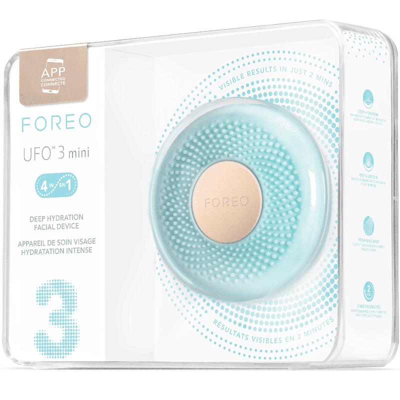FOREO UFO 3 mini Smart LED Mask Treatment Device Arctic Blue 1ea