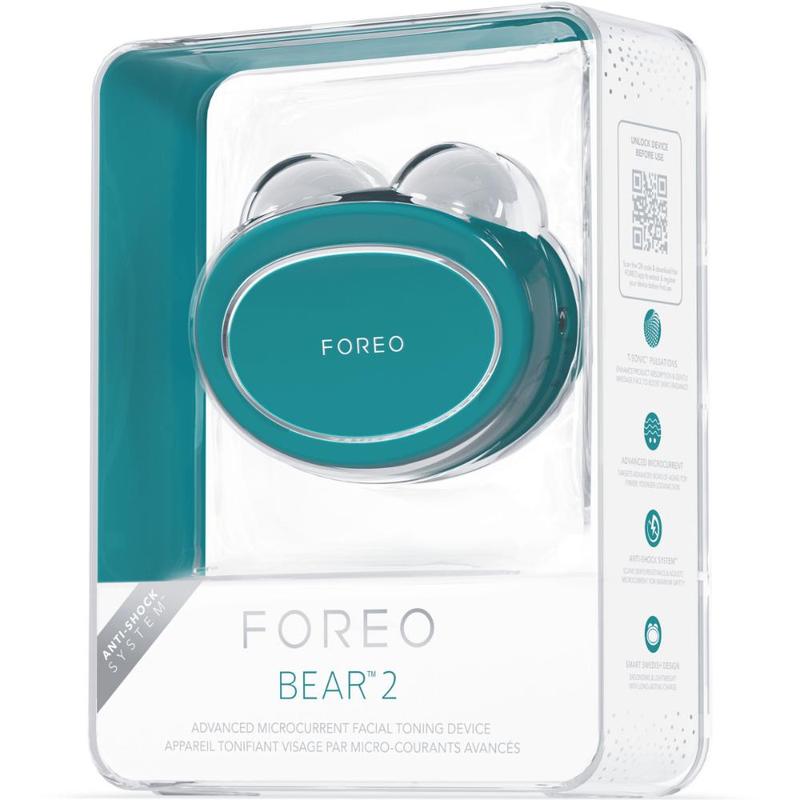 FOREO BEAR 2 Smart Microcurrent Facial Toning Device Evergreen 1ea