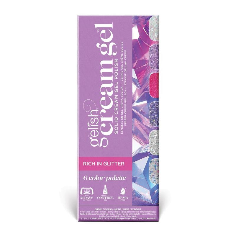 Gelish Cream Gel Solid Cream Gel Polish Rich In Glitter 3.7g