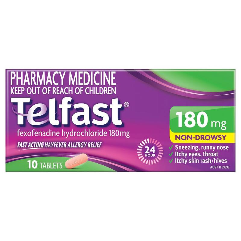 Telfast 180mg Tabs 10s