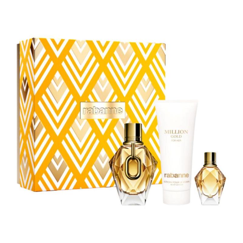 Rabanne Million Gold For Her EDP 90ml Gift Set 2pcs