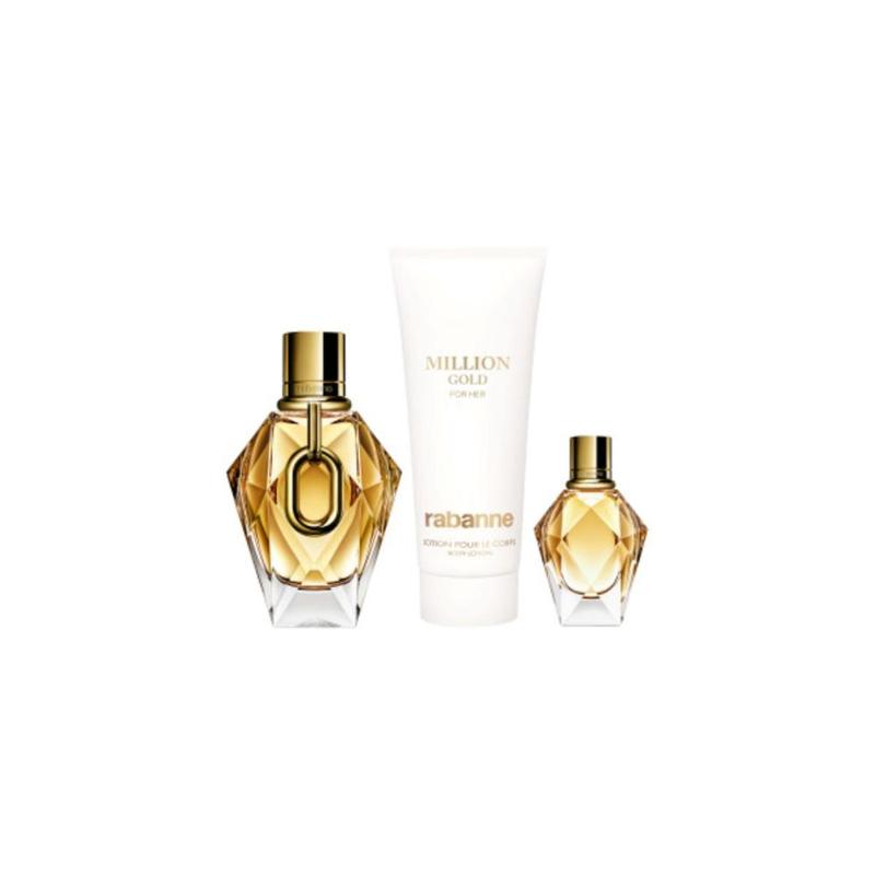 Rabanne Million Gold For Her EDP 90ml Gift Set 2pcs