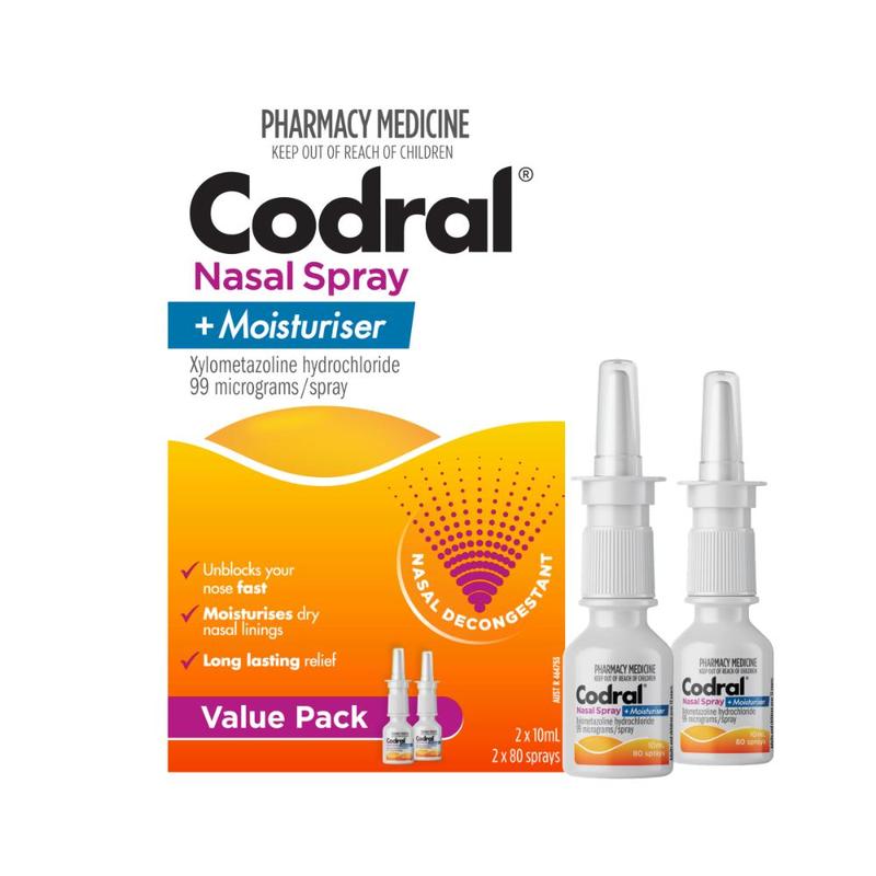 Codral Nasal Spray Xylo 10ml 2pk