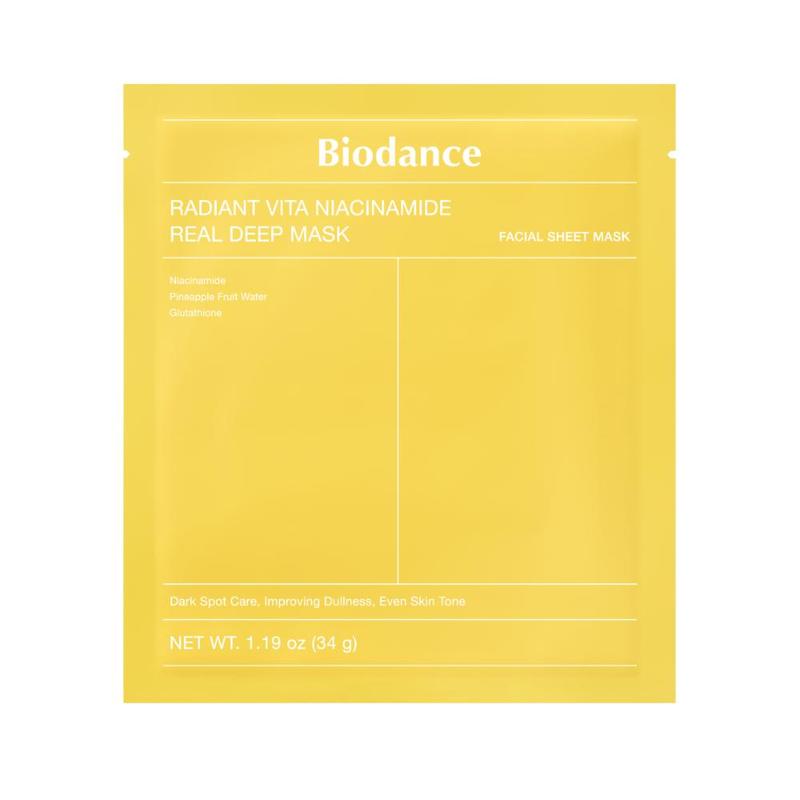 Biodance Radiant Vita Niacinamide Real Deep Mask 34g 4pk
