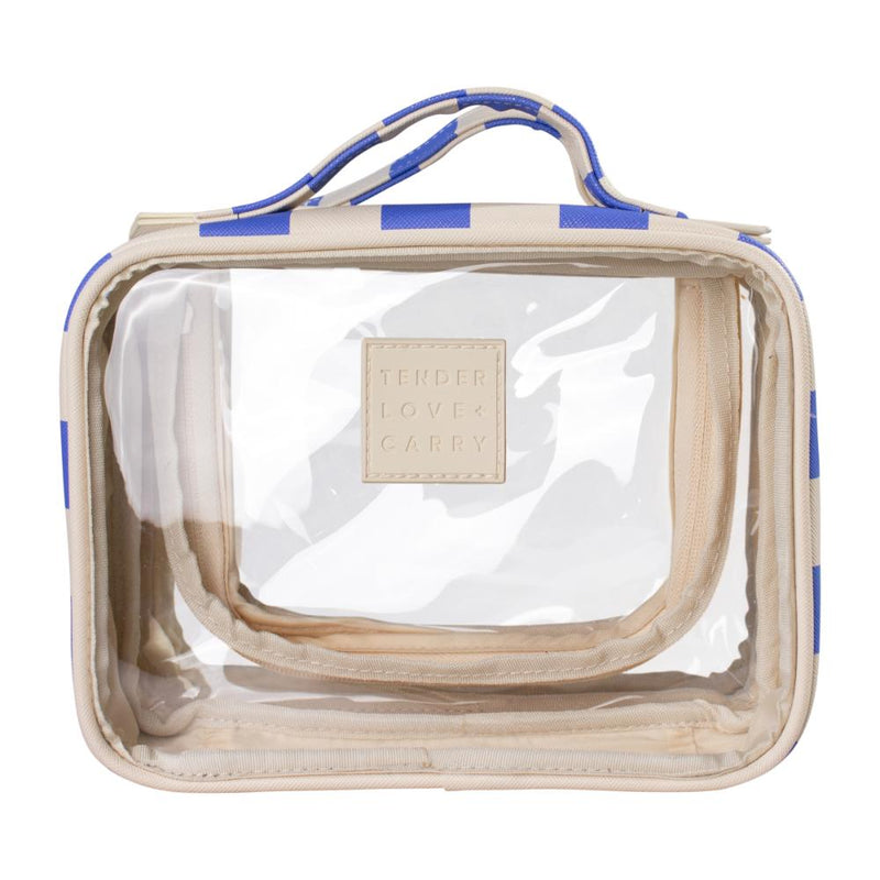 Tender Love + Carry Thick Stripe - Mini Clear Washbag
