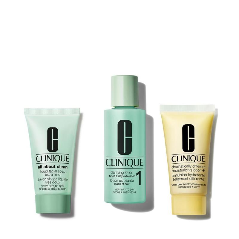 Clinique Healthy Skin Routine: Mini 3-Step Kit For Very Dry Skin 3pcs