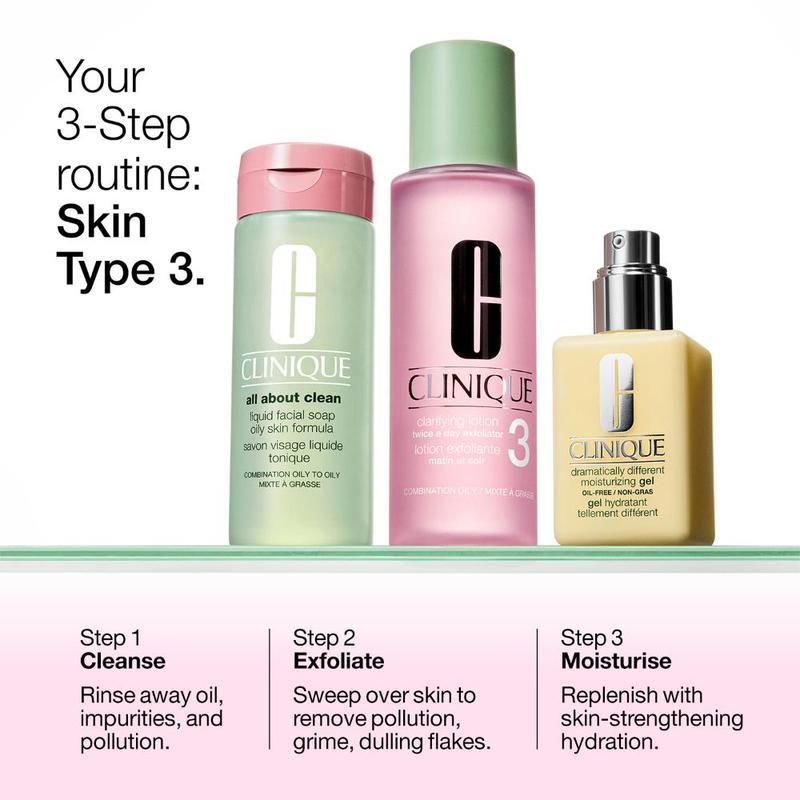 Clinique Healthy Skin Routine: Mini 3-Step Kit For Combination Oily Skin 3pcs