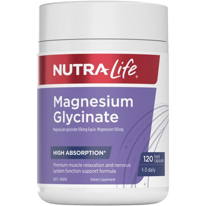 Nutra-Life Magnesium Glycinate Capsules 120s
