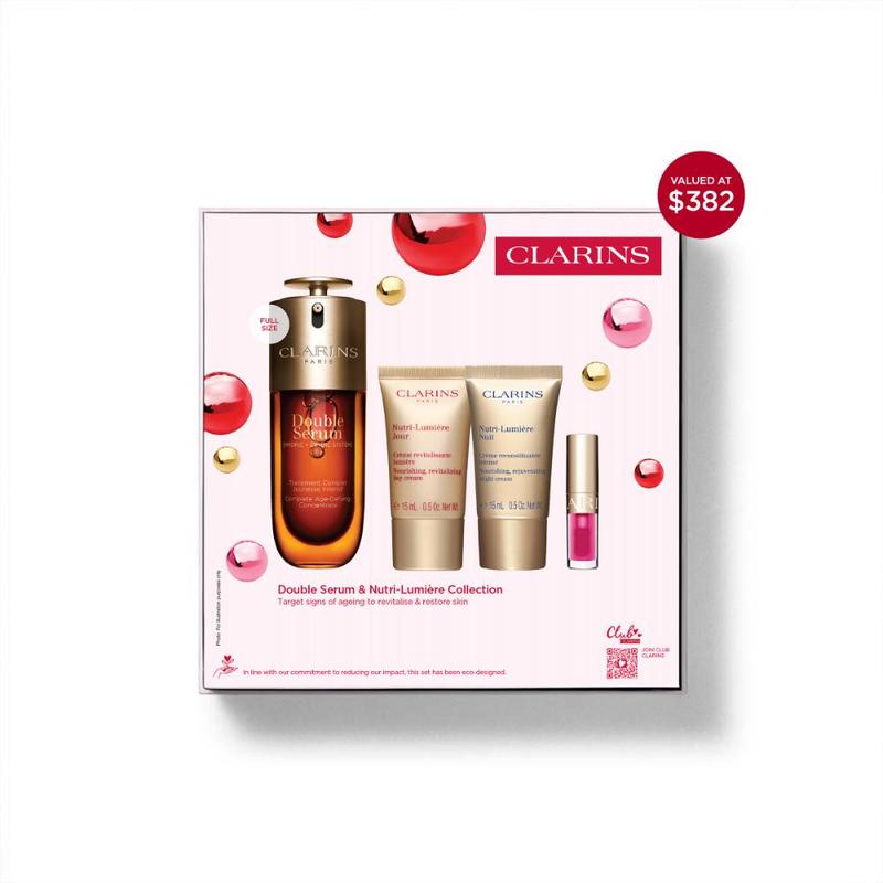 Clarins Double Serum & Nutri-Lumiere Holiday Collection 4pcs
