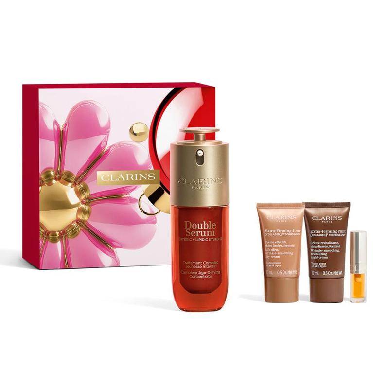 Clarins Double Serum & Extra-Firming Holiday Collection 4pcs