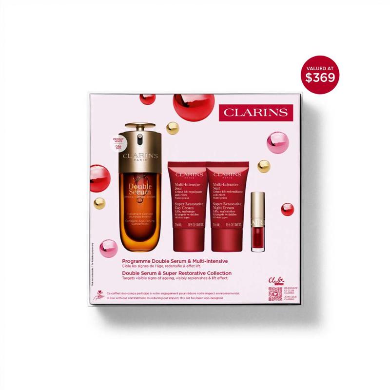 Clarins Double Serum & Super Restorative Holiday Collection 4pcs