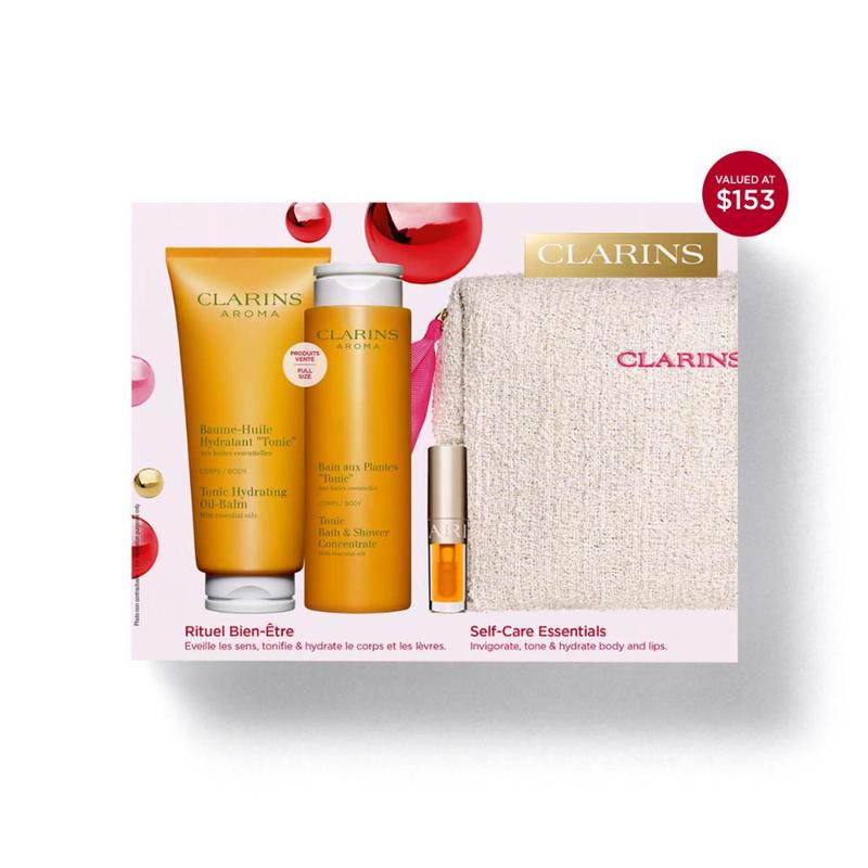 Clarins Self-Care Tonic Holiday Essentials 4pcs