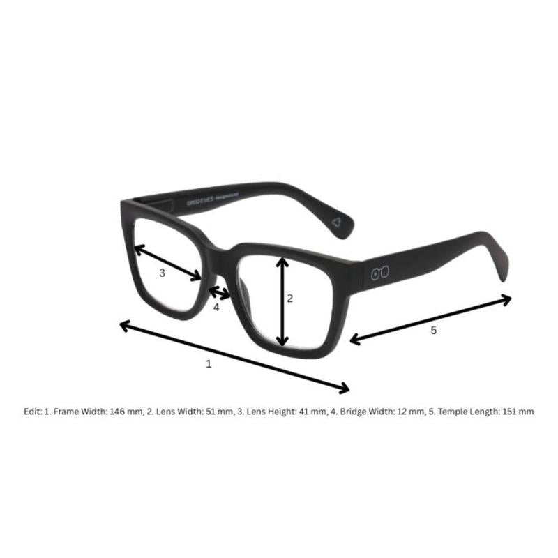 Good Eyes EDIT Reading Glasses Navy 2.05 +1