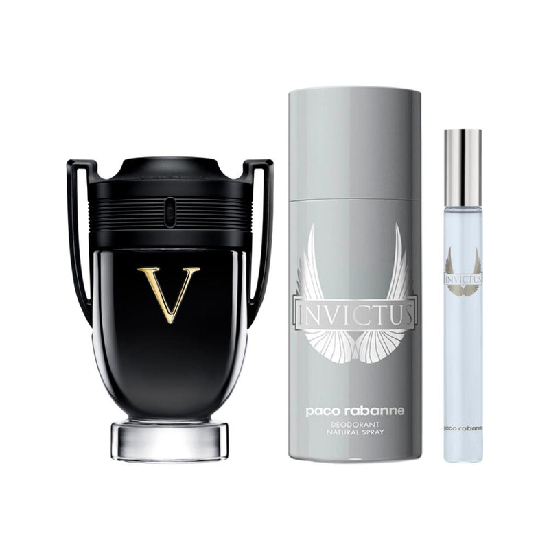 Rabanne Invictus Victory Elixir Parfum Intensse 100ml Gift Set 3pcs