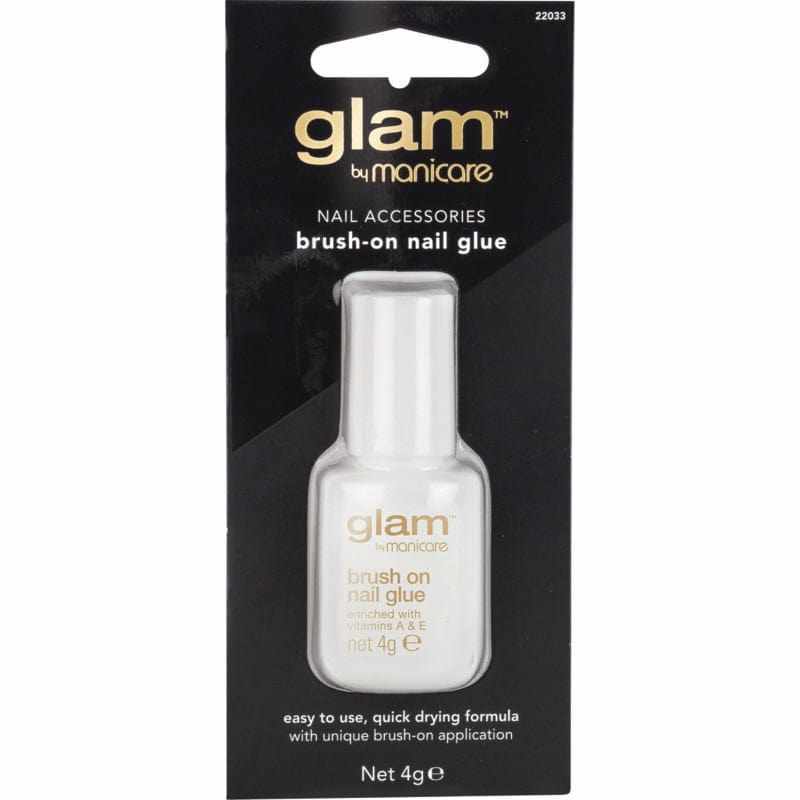 Glam by Manicare Brush On Nail Glue 4g
