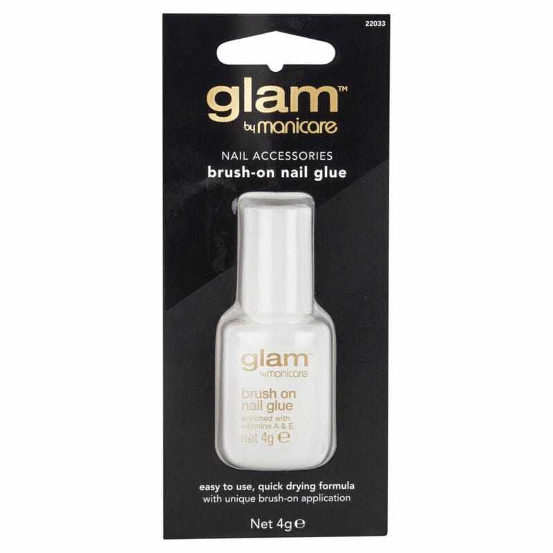 Glam by Manicare Brush On Nail Glue 4g