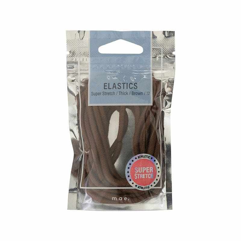 Mae Adorn by Mae Elastics Thick Super Stretch Brown 12s 11272683