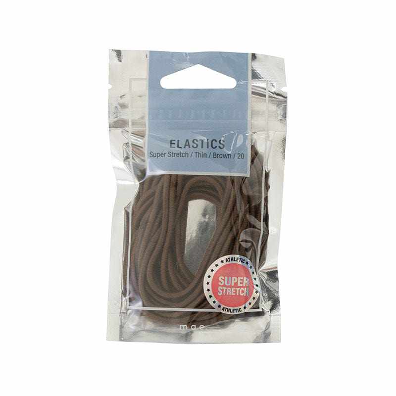 Mae Adorn by Mae Elastics Thin Super Stretch Brown 20s 11272686