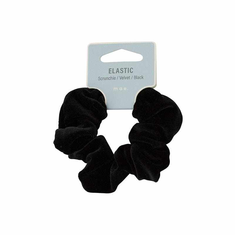 Mae Adorn by Mae Elasitcs Scrunchie Black Velvet 11272698