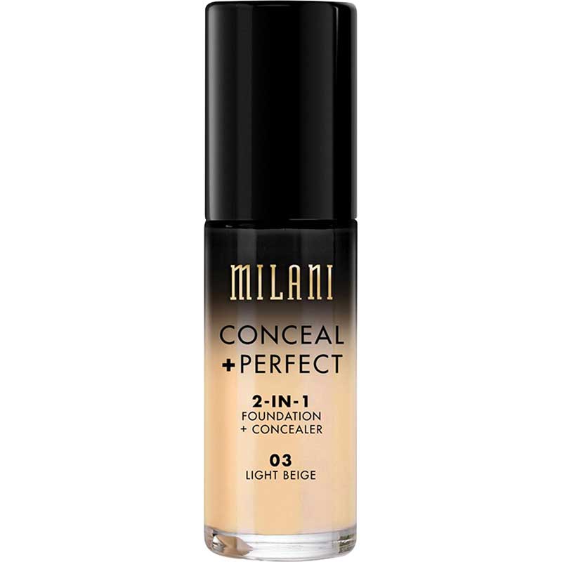 Milani Conceal & Perfect 2-in-1 Liquid Foundation Light Beige
