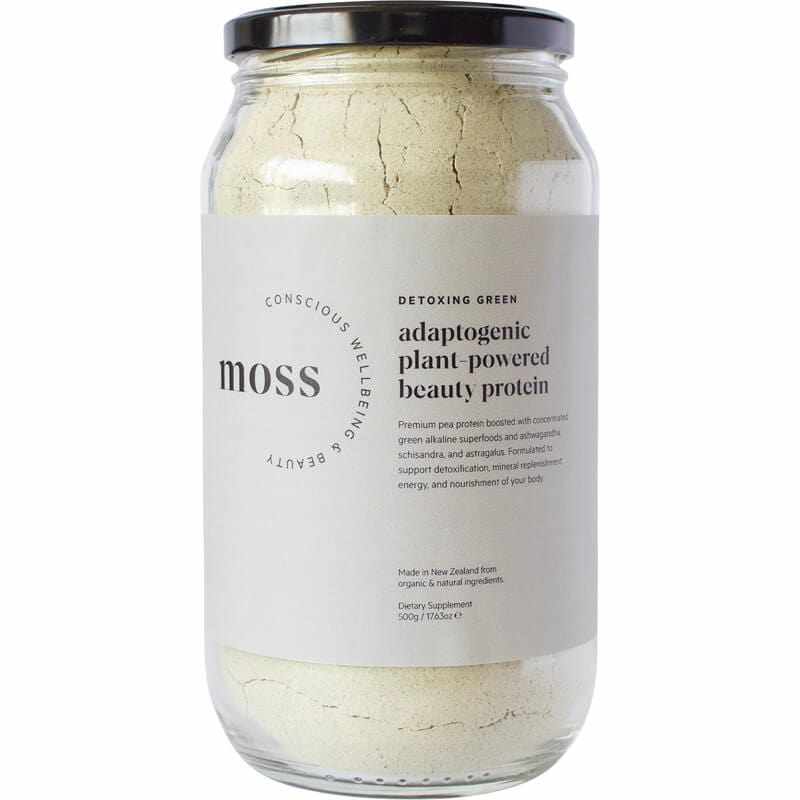 Moss Conscious Wellbeing & Beauty MOSS - Conscious Wellbeing & Beauty Detoxing Green Adaptogenic Beauty Protein 500g 20004309