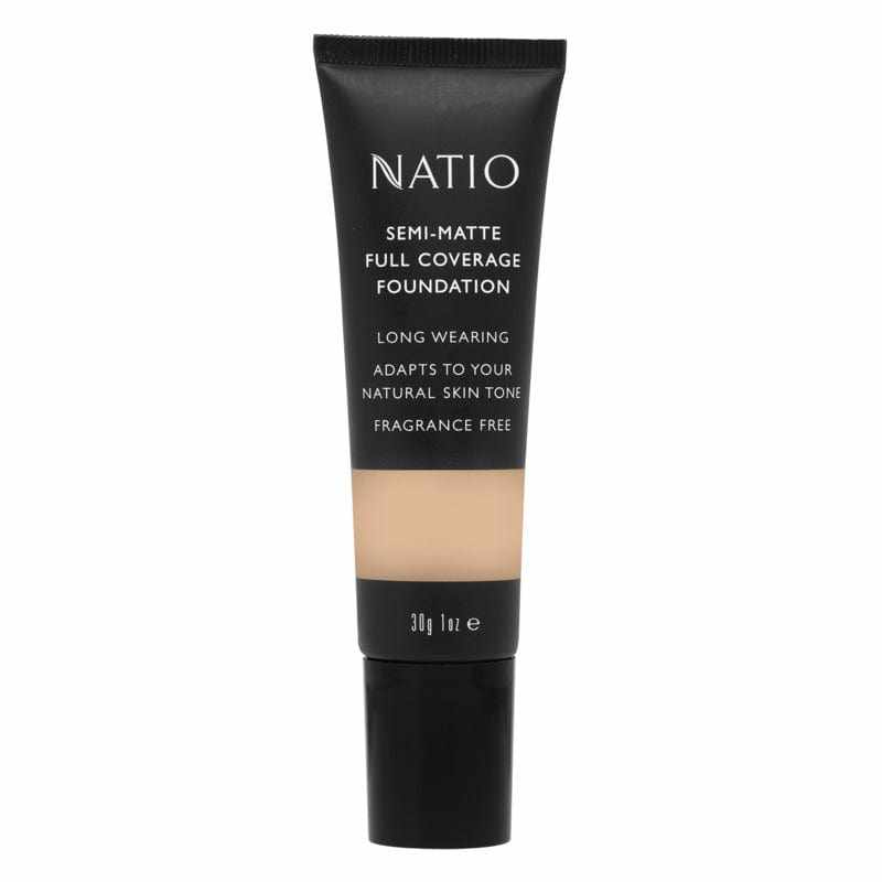 Natio Semi Matte Full Coverage Foundation - Vanilla 30g