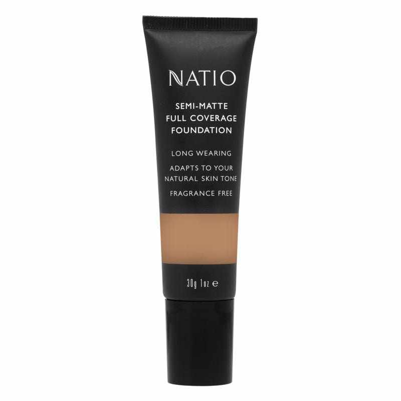 Natio Semi Matte Full Coverage Foundation - Hazelnut 30g