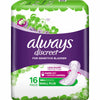 Always Always DiscreetPad Small Plus 16pk 20008424