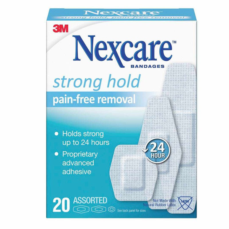 Nexcare Nexcare Strong Hold Pain Free Removal Bandage Assorted 20s 20011129