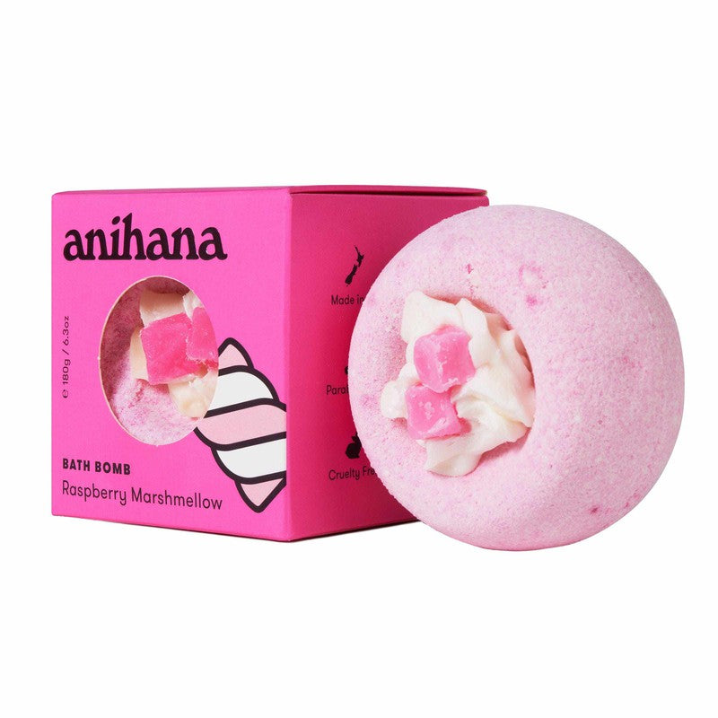 anihana Bath Bomb Raspberry Marshmallow 180g