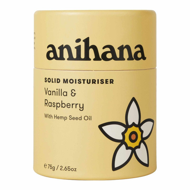 Anihana anihana Moisturiser Bar Vanilla & Raspberry With Hemp Seed Oil 75g 20013209