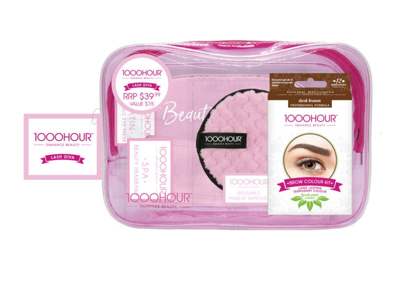 1000 Hour Lash Diva Gift Pack-DARK Brown Dark Brown