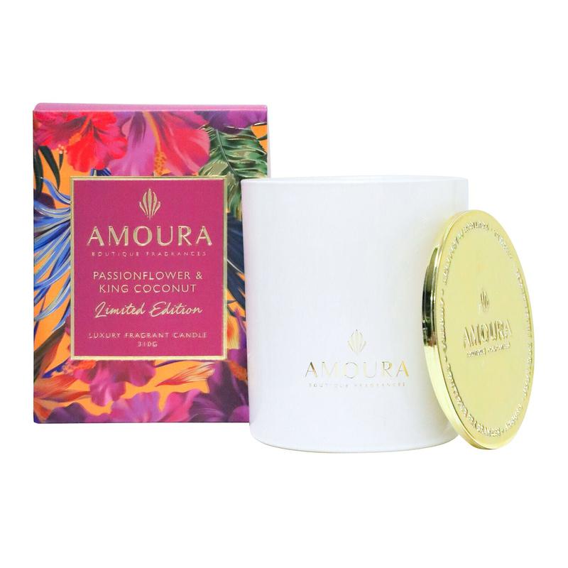 Amoura Amoura Luxury Fragrant Candle - Passionflower & King Coconut 310g 20013455