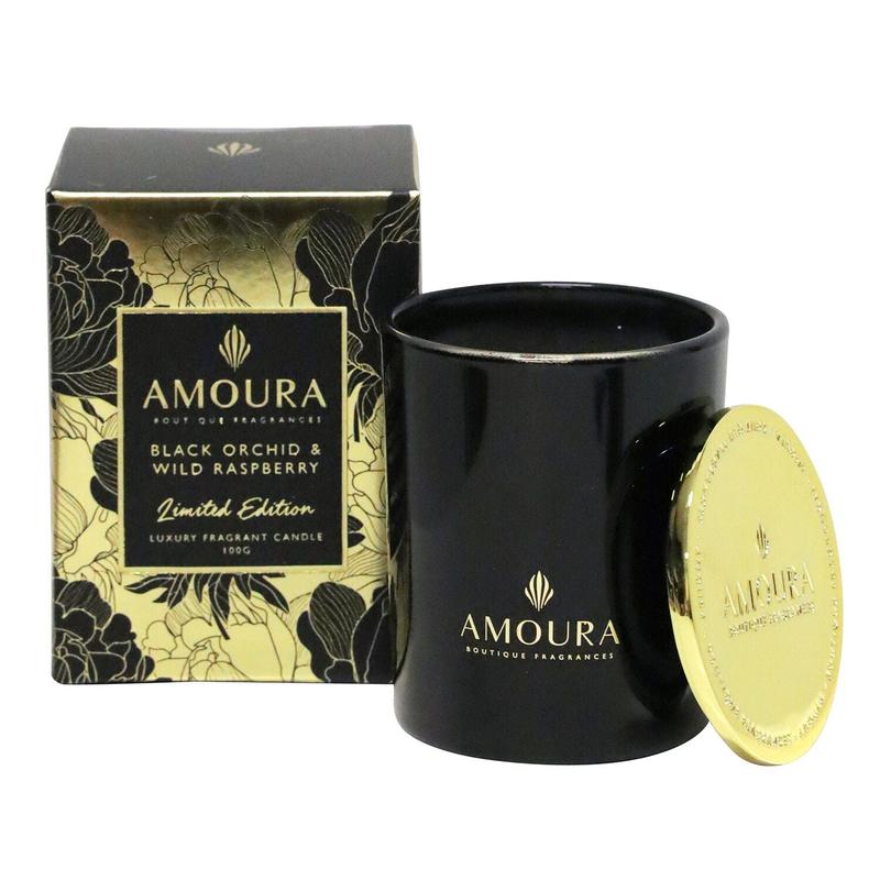 Amoura Amoura Luxury Fragrant Candle - Black Orchid & Wild Raspberry 100g 20013460