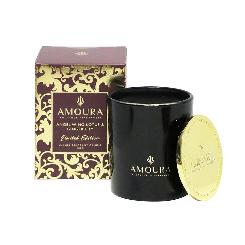 Amoura Amoura Luxury Fragrant Candle - Angel Wing Lotus & Ginger Lily 100g 20013466