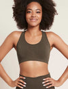 Boody Boody Racerback Sports Bra S Dark Olive 1ea 20017476