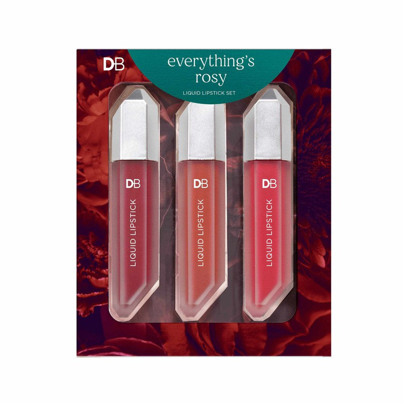 Designer Brands Liquid Lipstick Set Everything's Rosy 30ml