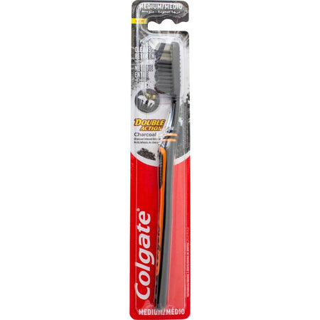 Colgate Charcoal Double Action Medium Toothbrush 20019387