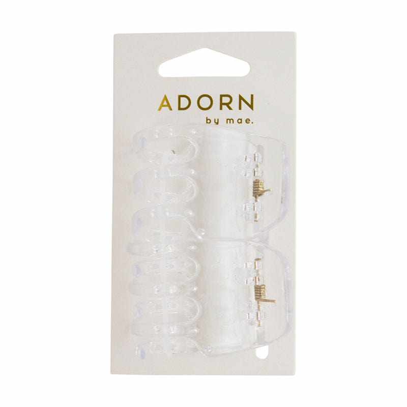 Adorn by Mae Claw Grips Large Clear 2pk